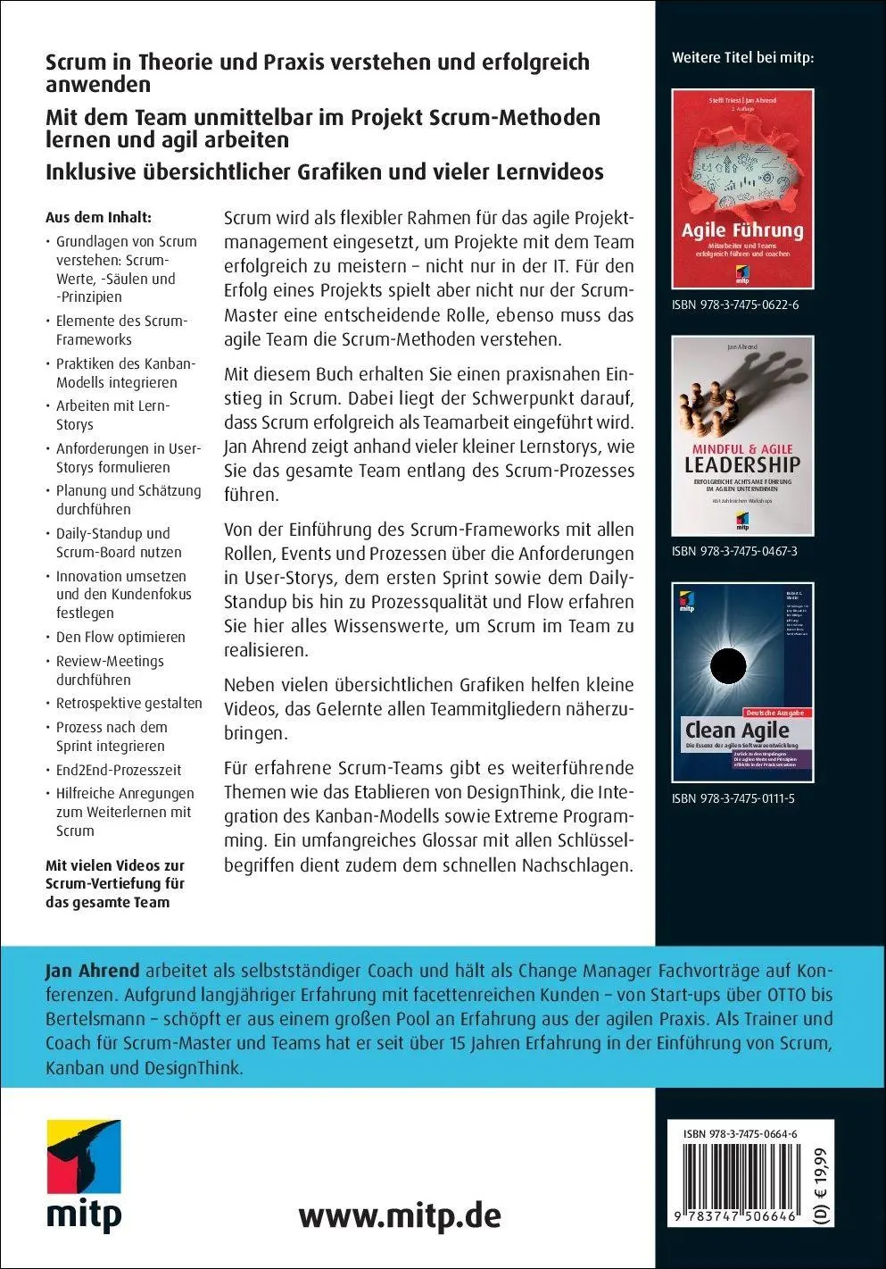 Rückseite: 9783747506646 | Der Scrum-Kurs | Praxiseinstieg in die erfolgreiche Teamarbeit | Buch