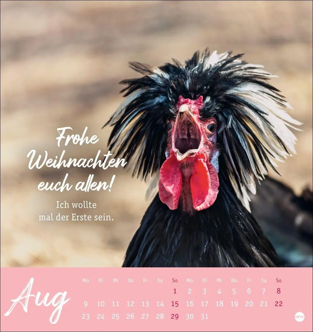 Bild: 9783756416646 | Hühner Postkartenkalender 2027 - Ach, du verrücktes Huhn! | Kalender