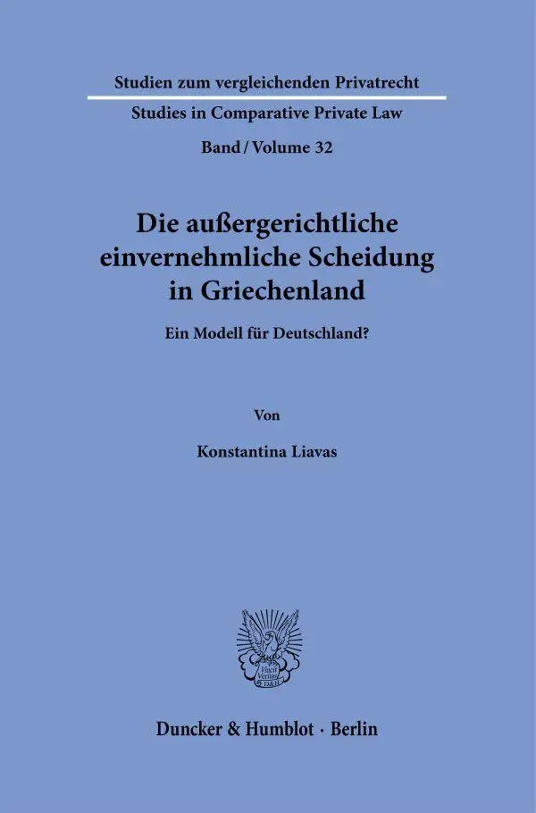 Die außergerichtliche einvernehmliche Scheidung in Griechenland
