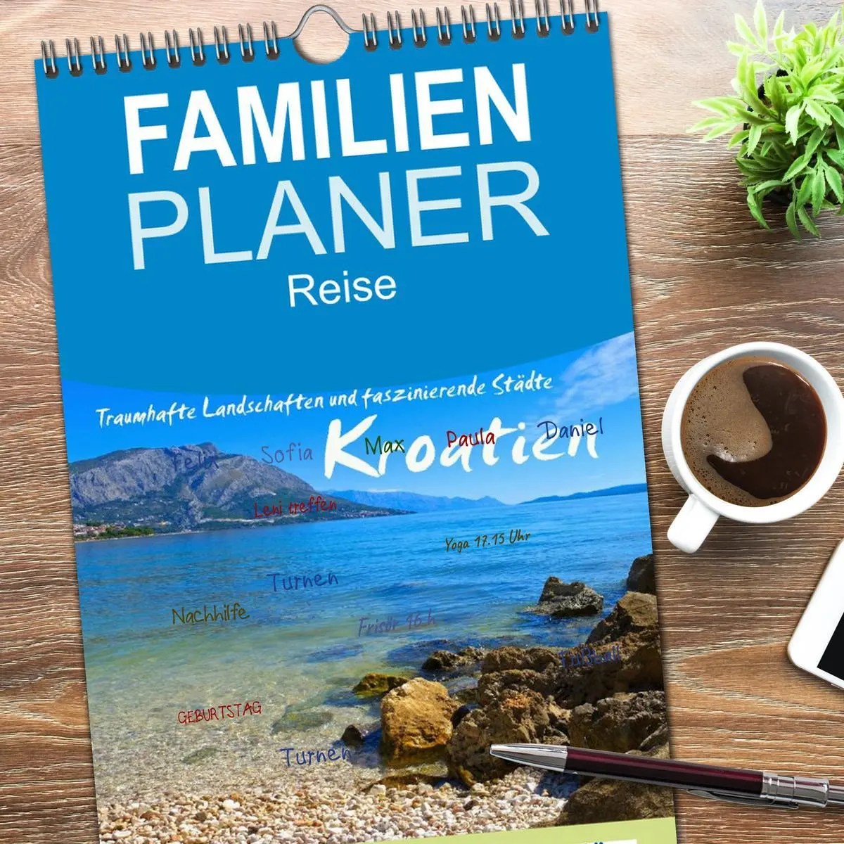 Bild: 9783516516746 | Familienplaner 2026 - Kroatien - Traumhafte Landschaften und...
