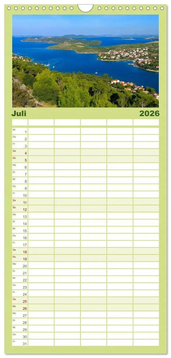 Bild: 9783516516746 | Familienplaner 2026 - Kroatien - Traumhafte Landschaften und...