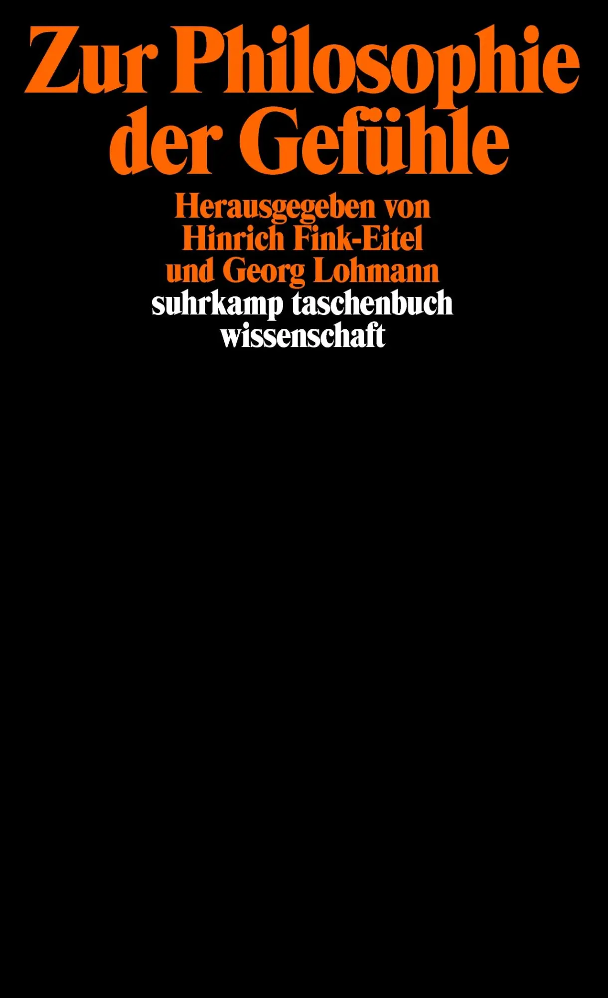 Cover: 9783518286746 | Zur Philosophie der Gefühle | Georg Lohmann (u. a.) | Taschenbuch