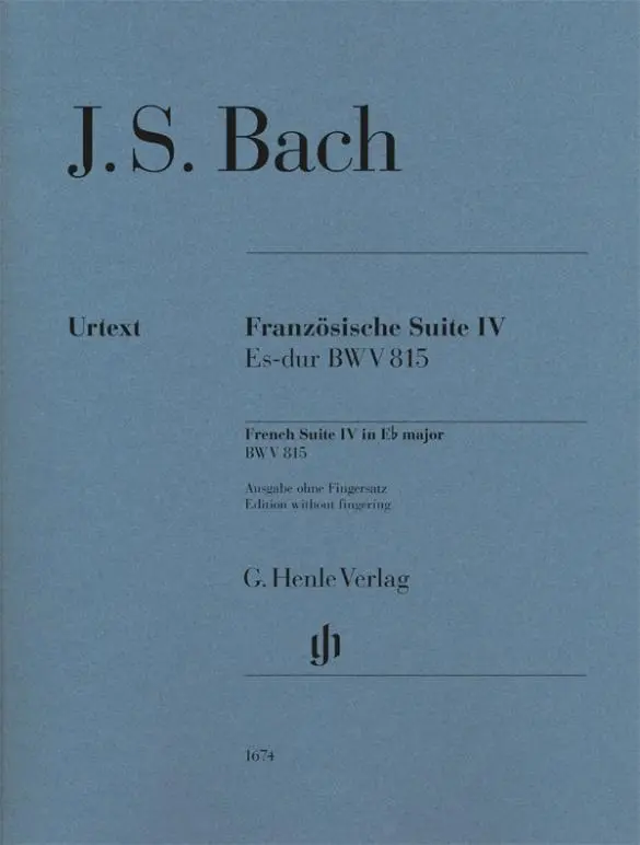 Cover: 9790201816746 | Bach, J: French Suite IV E flat major BWV 815 | Johann Sebastian Bach
