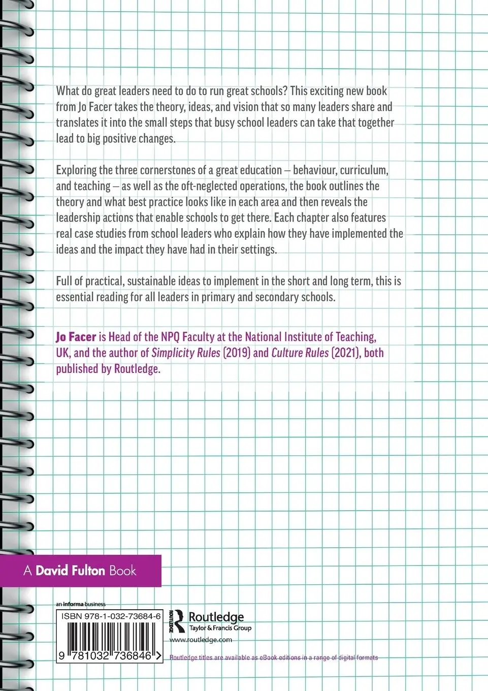 Rückseite: 9781032736846 | Leadership Rules | Jo Facer | Taschenbuch | Einband - flex.(Paperback)