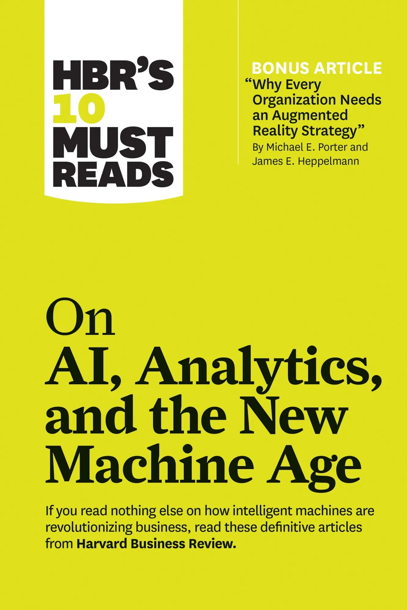 Cover: 9781633696846 | Hbr's 10 Must Reads on Ai, Analytics, and the New Machine Age (with...