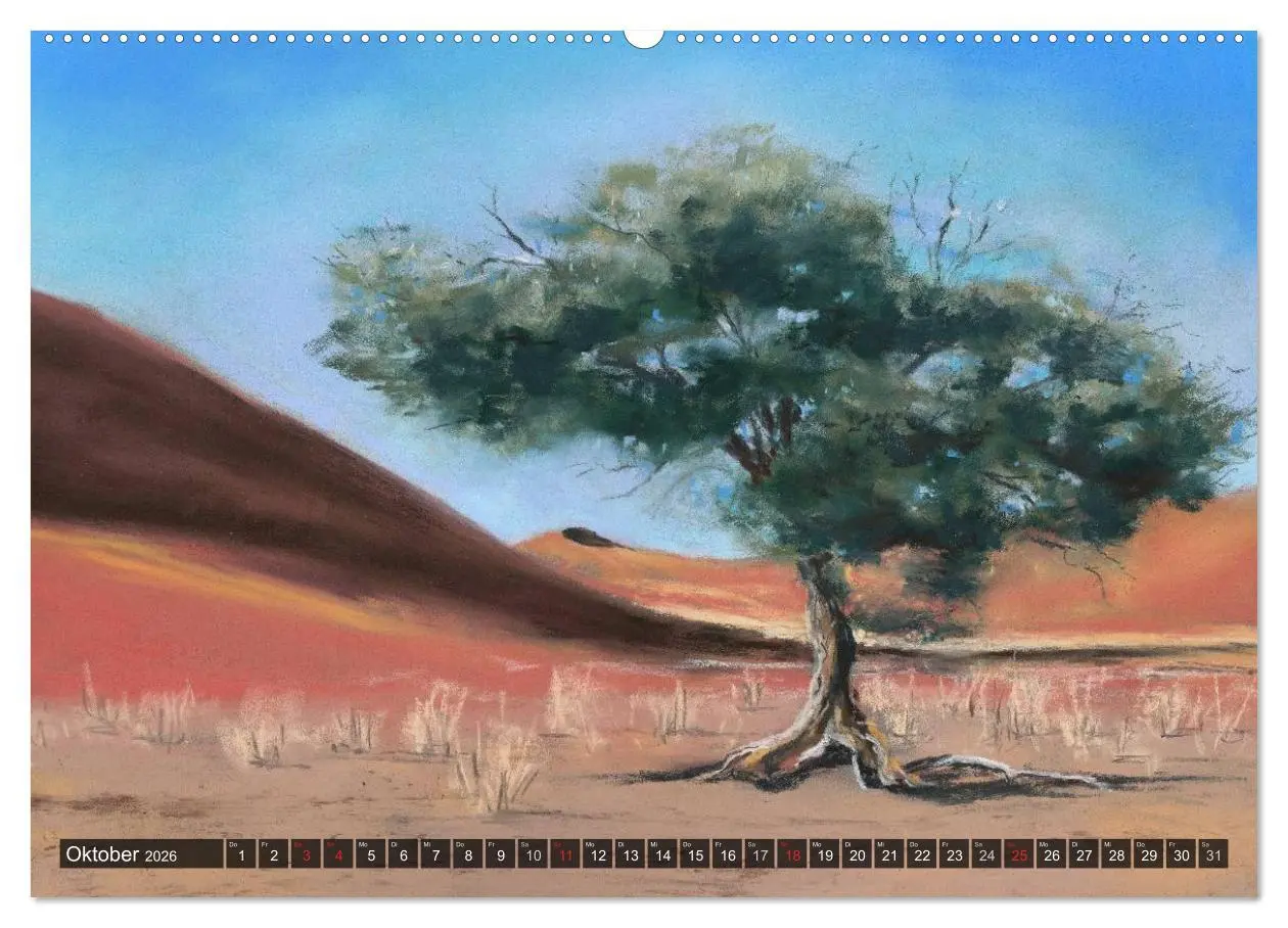 Bild: 9783457966846 | Afrika in Pastellgemälden (hochwertiger Premium Wandkalender 2026...