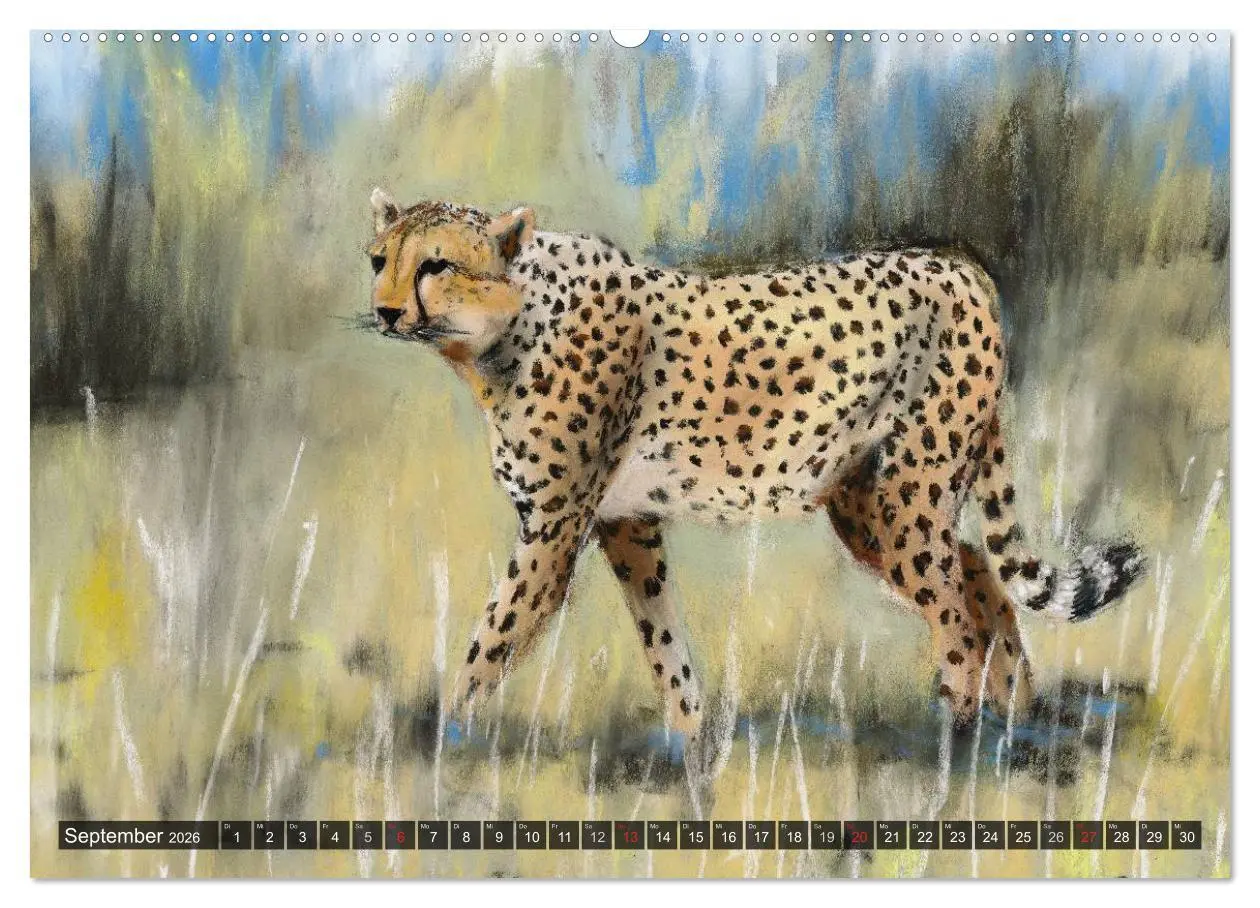 Bild: 9783457966846 | Afrika in Pastellgemälden (hochwertiger Premium Wandkalender 2026...