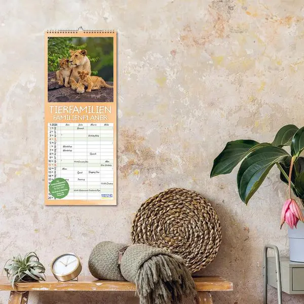 Bild: 9783731886846 | Tierfamilien Familienplaner 2026 | Verlag Korsch | Kalender | 13 S.