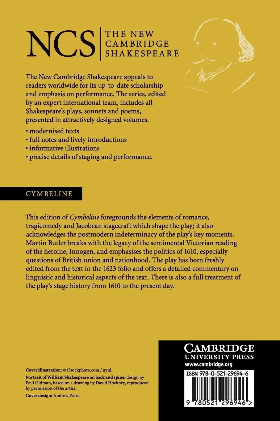 Rückseite: 9780521296946 | NCS | Cymbeline | William Shakespeare | Taschenbuch | Englisch | 2018
