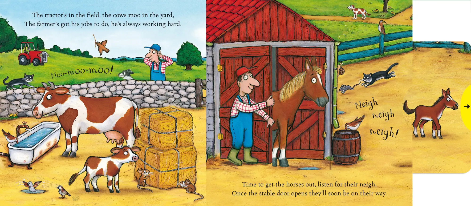 Bild: 9781509866946 | On the Farm | A Push, Pull, Slide Book | Campbell Books | Buch | 2018