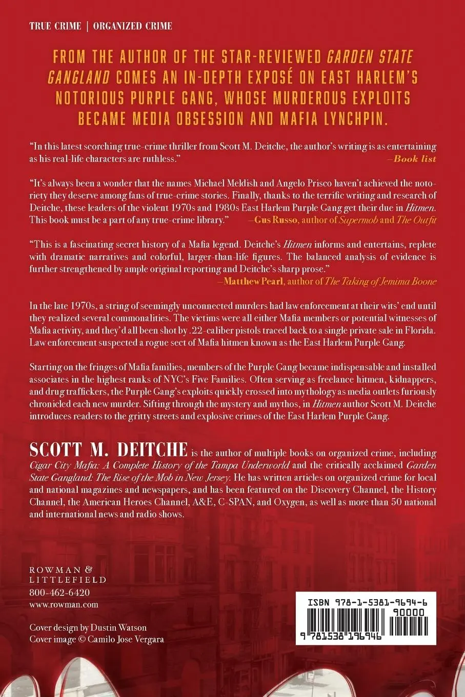 Rückseite: 9781538196946 | Hitmen | The Mafia, Drugs, and the East Harlem Purple Gang | Deitche