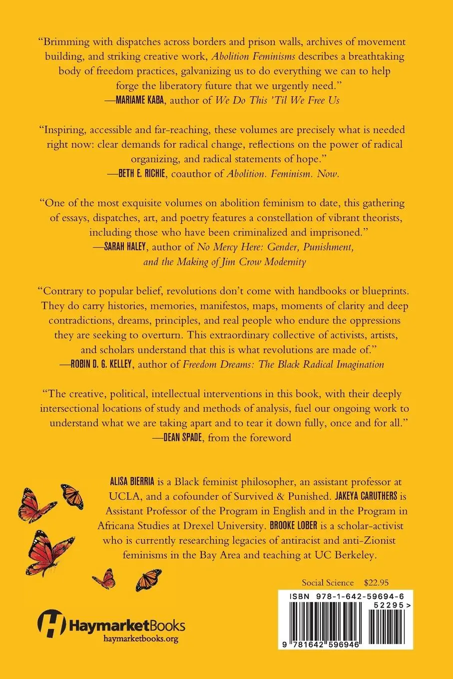 Rückseite: 9781642596946 | Abolition Feminisms Vol. 1 | Alisa Bierria (u. a.) | Taschenbuch