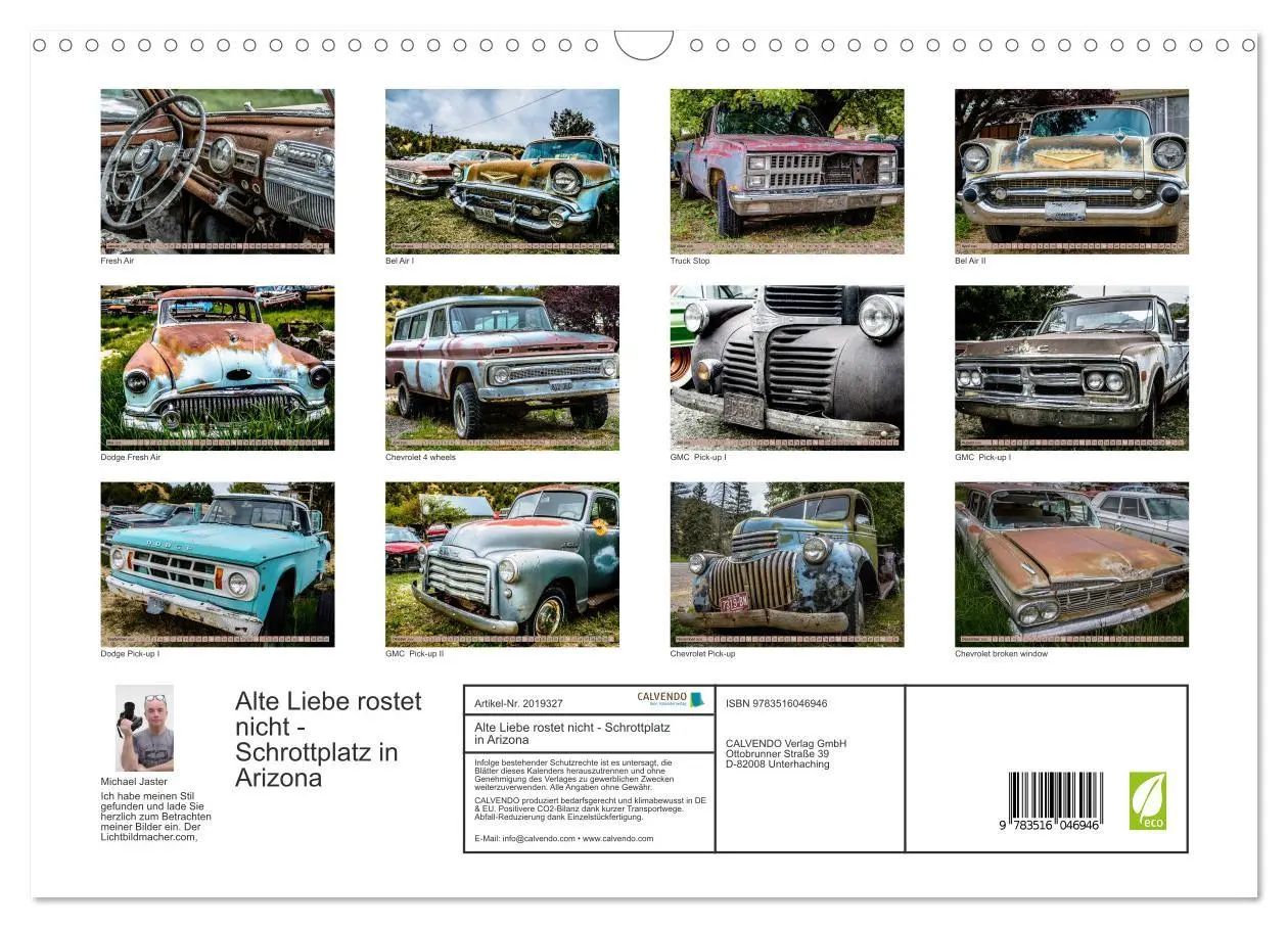 Bild: 9783516046946 | Alte Liebe rostet nicht - Schrottplatz in Arizona (Wandkalender...