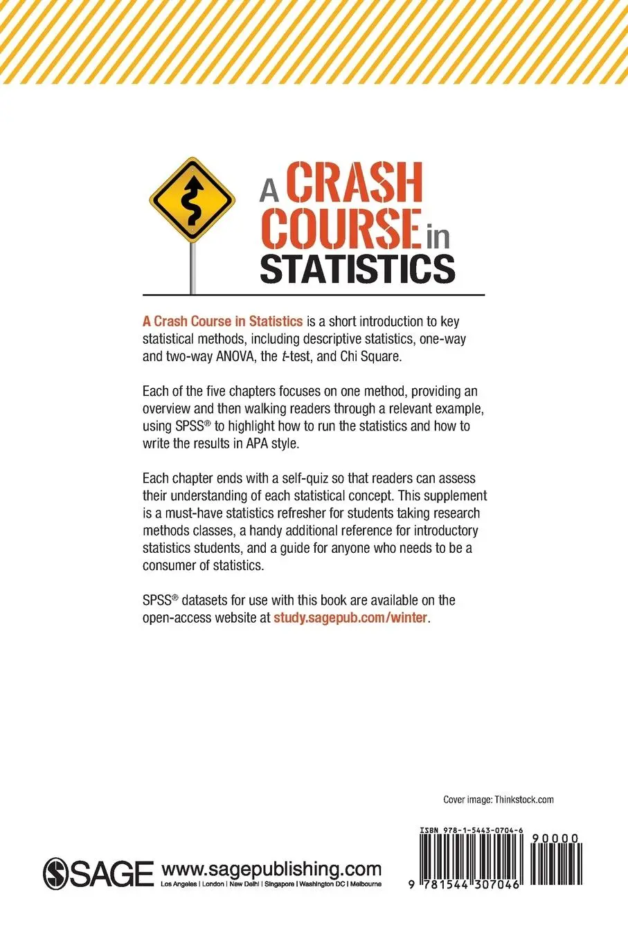 Rückseite: 9781544307046 | A Crash Course in Statistics | Ryan J. Winter | Taschenbuch | Englisch