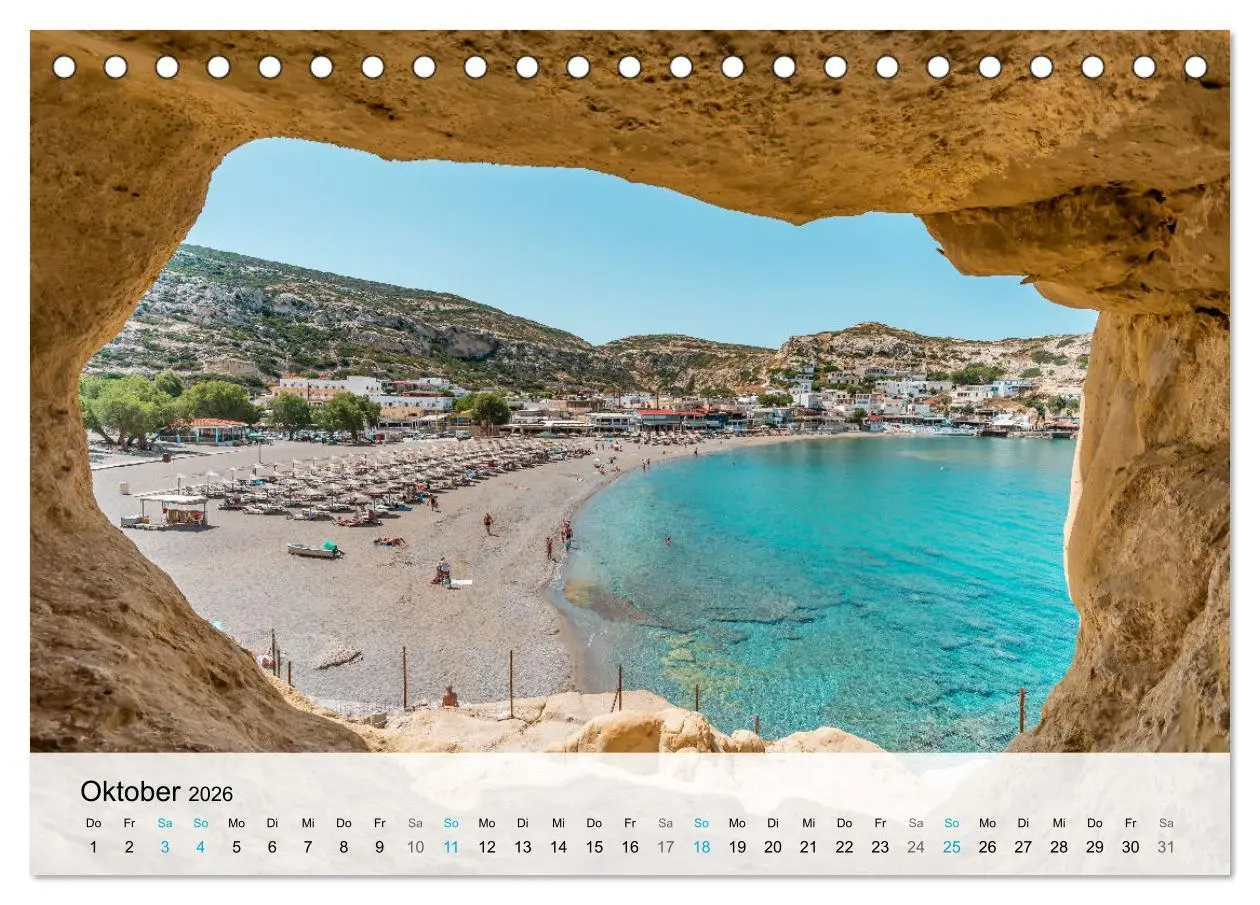 Bild: 9783457607046 | Kreta - Die Highlights der Insel (Tischkalender 2026 DIN A5 quer),...