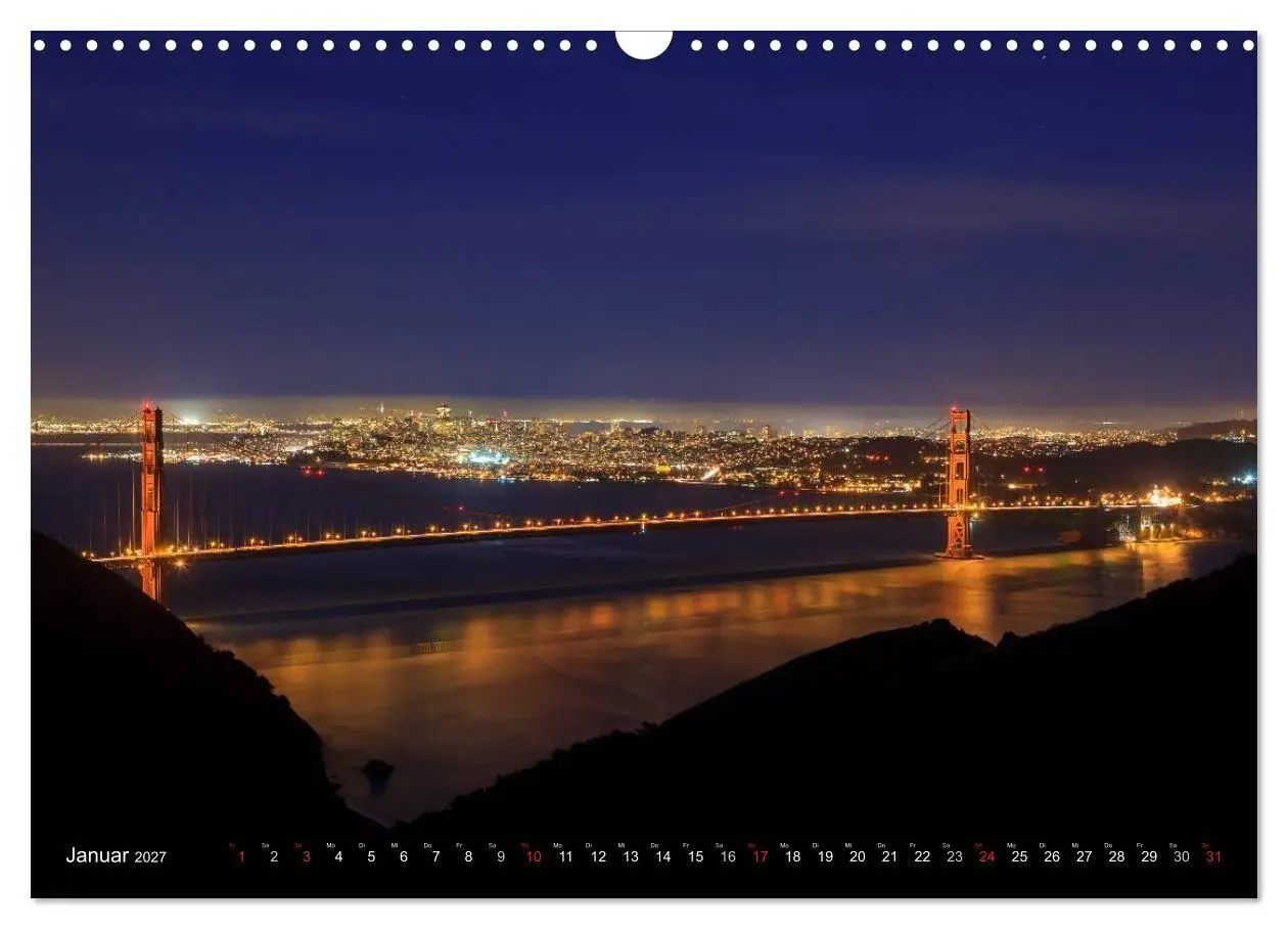 Bild: 9783594157046 | Golden Gate Bridge (Wandkalender 2027 DIN A3 quer), CALVENDO...
