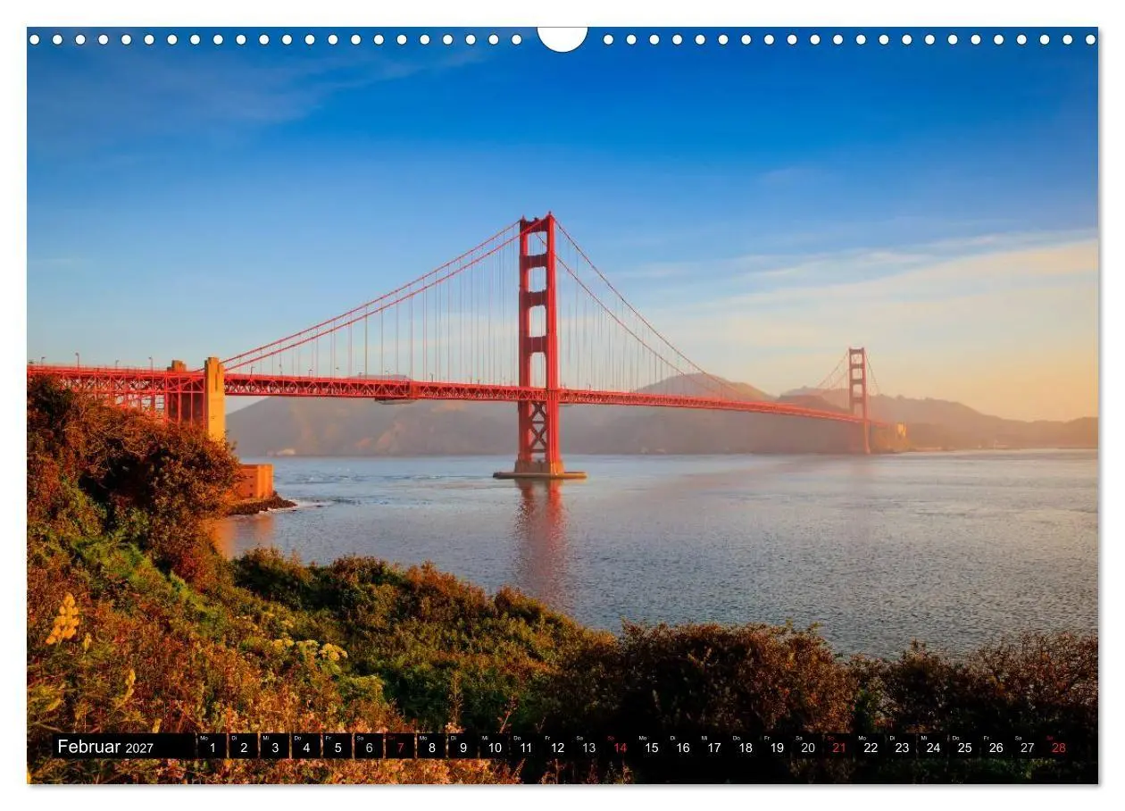 Bild: 9783594157046 | Golden Gate Bridge (Wandkalender 2027 DIN A3 quer), CALVENDO...
