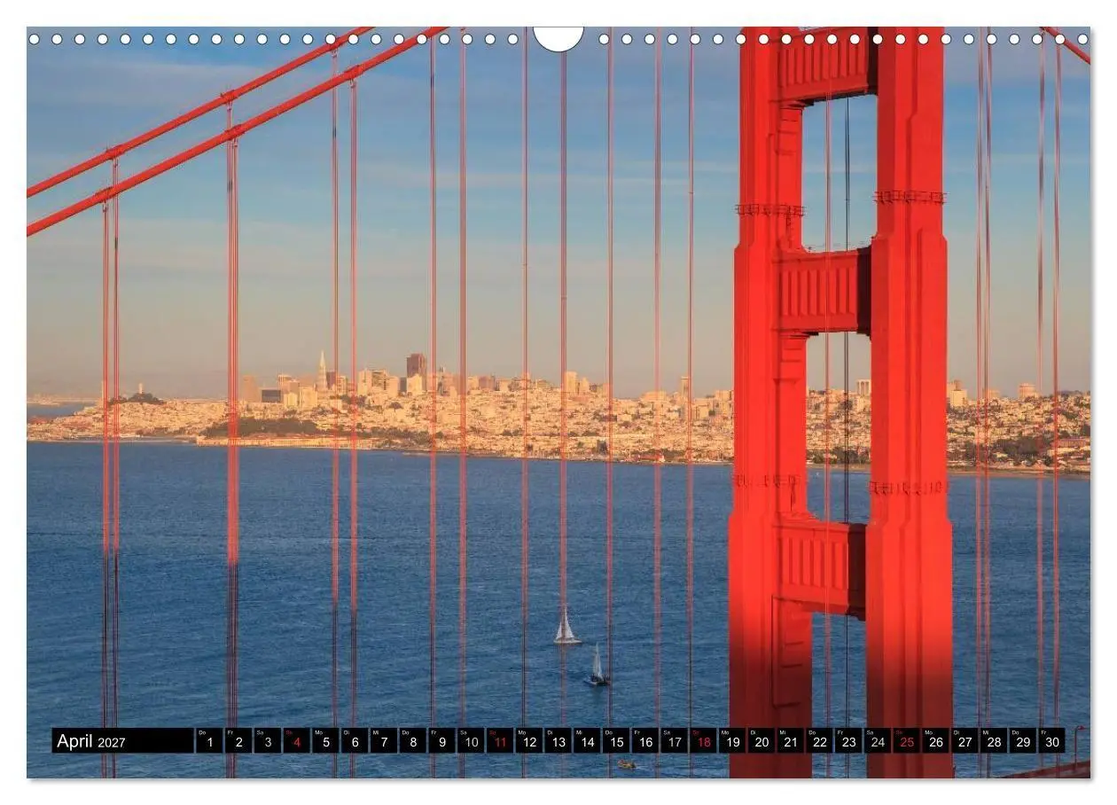 Bild: 9783594157046 | Golden Gate Bridge (Wandkalender 2027 DIN A3 quer), CALVENDO...