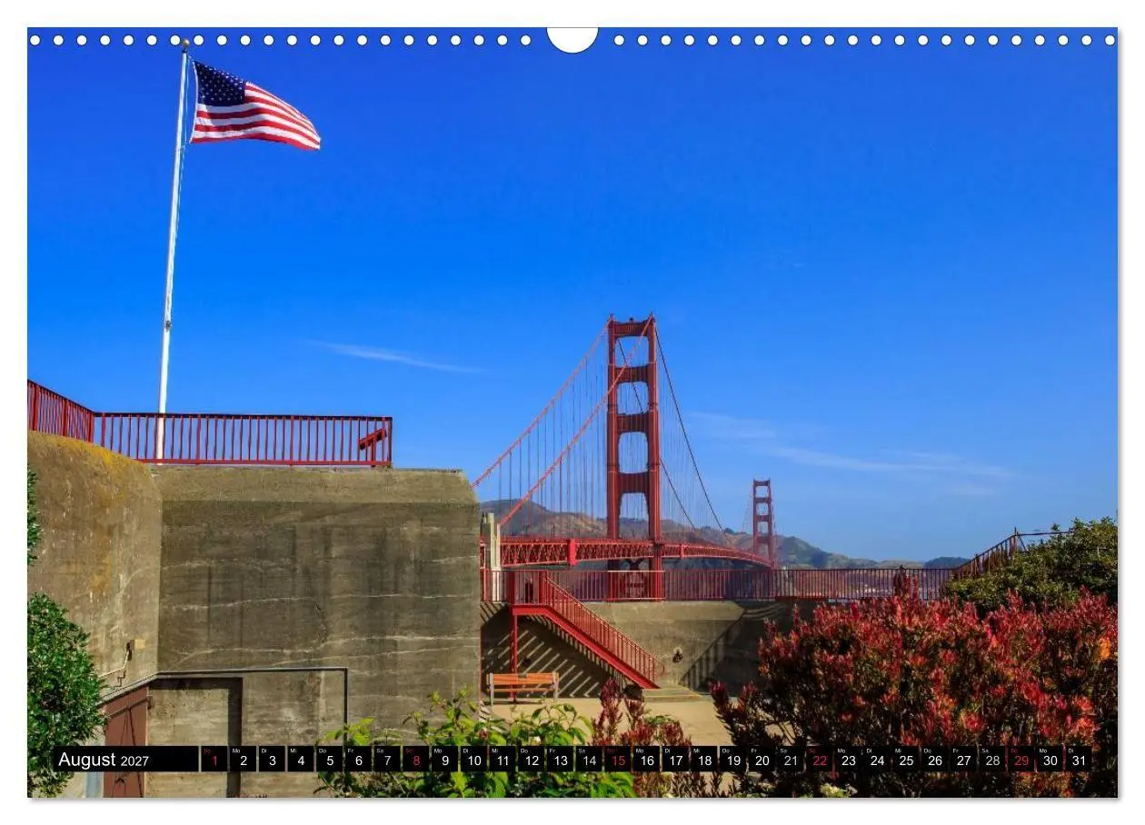 Bild: 9783594157046 | Golden Gate Bridge (Wandkalender 2027 DIN A3 quer), CALVENDO...