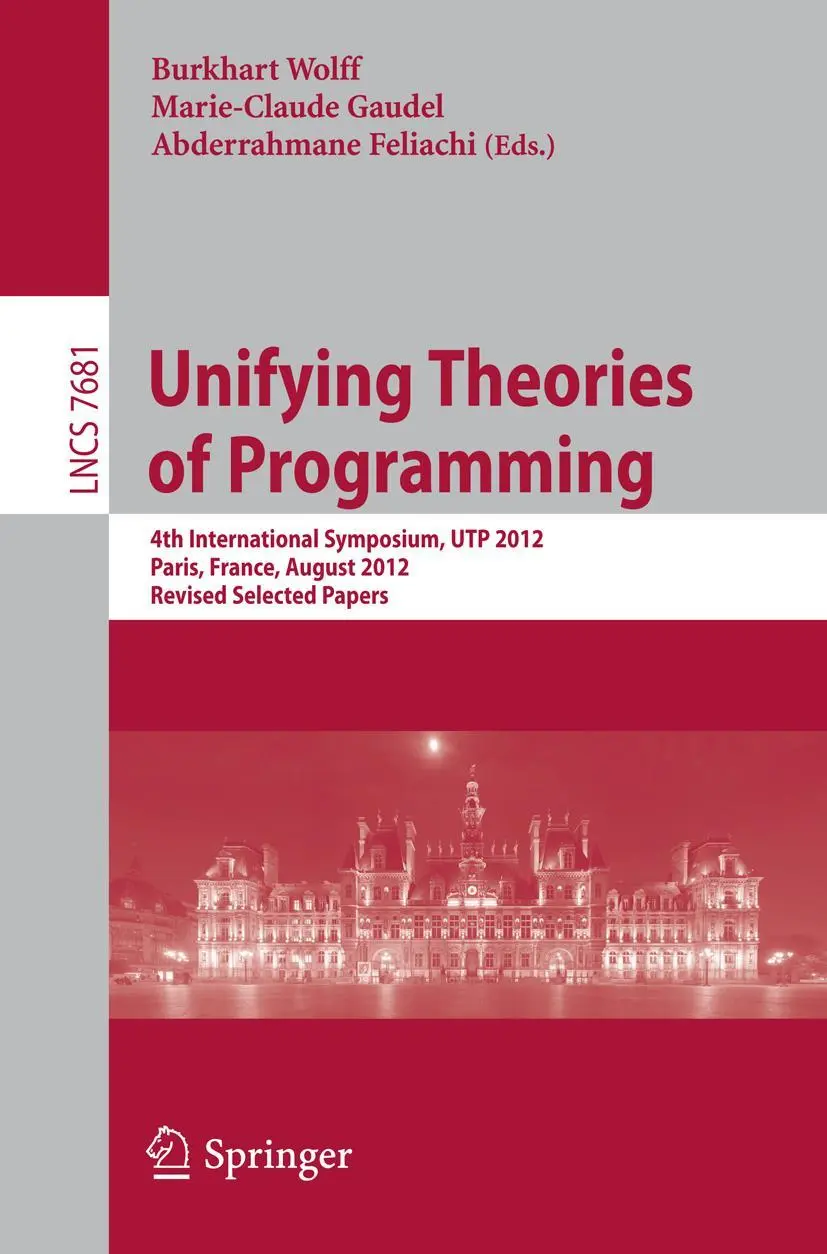 Cover: 9783642357046 | Unifying Theories of Programming | Burkhard Wolff (u. a.) | Buch