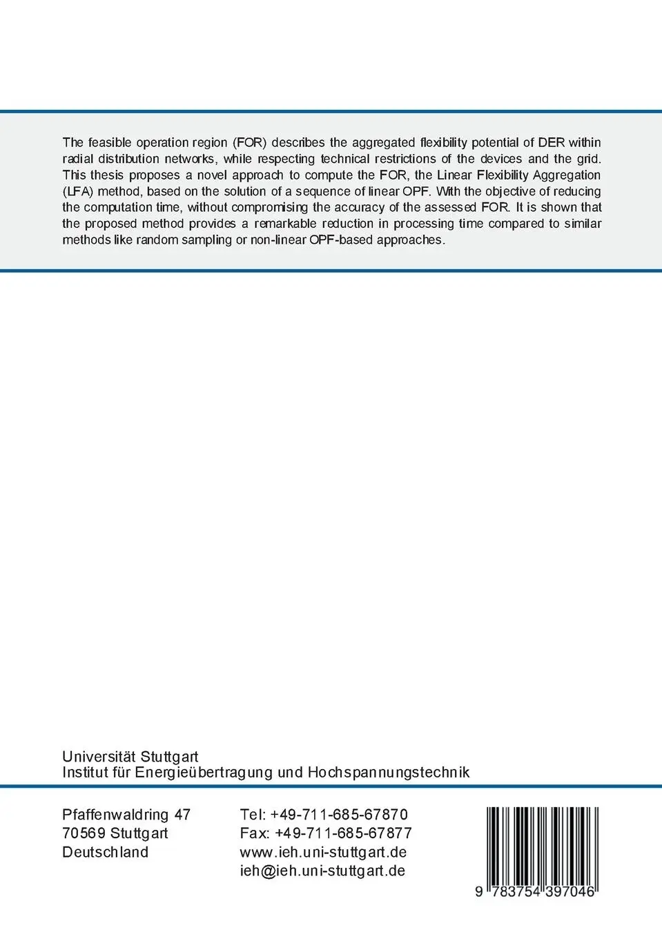 Rückseite: 9783754397046 | Estimation of Flexibility Potentials in Active Distribution Networks