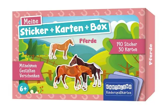 Cover: 9783817447046 | Meine Sticker + Karten + Box - Pferde | Isabel Martins | Taschenbuch