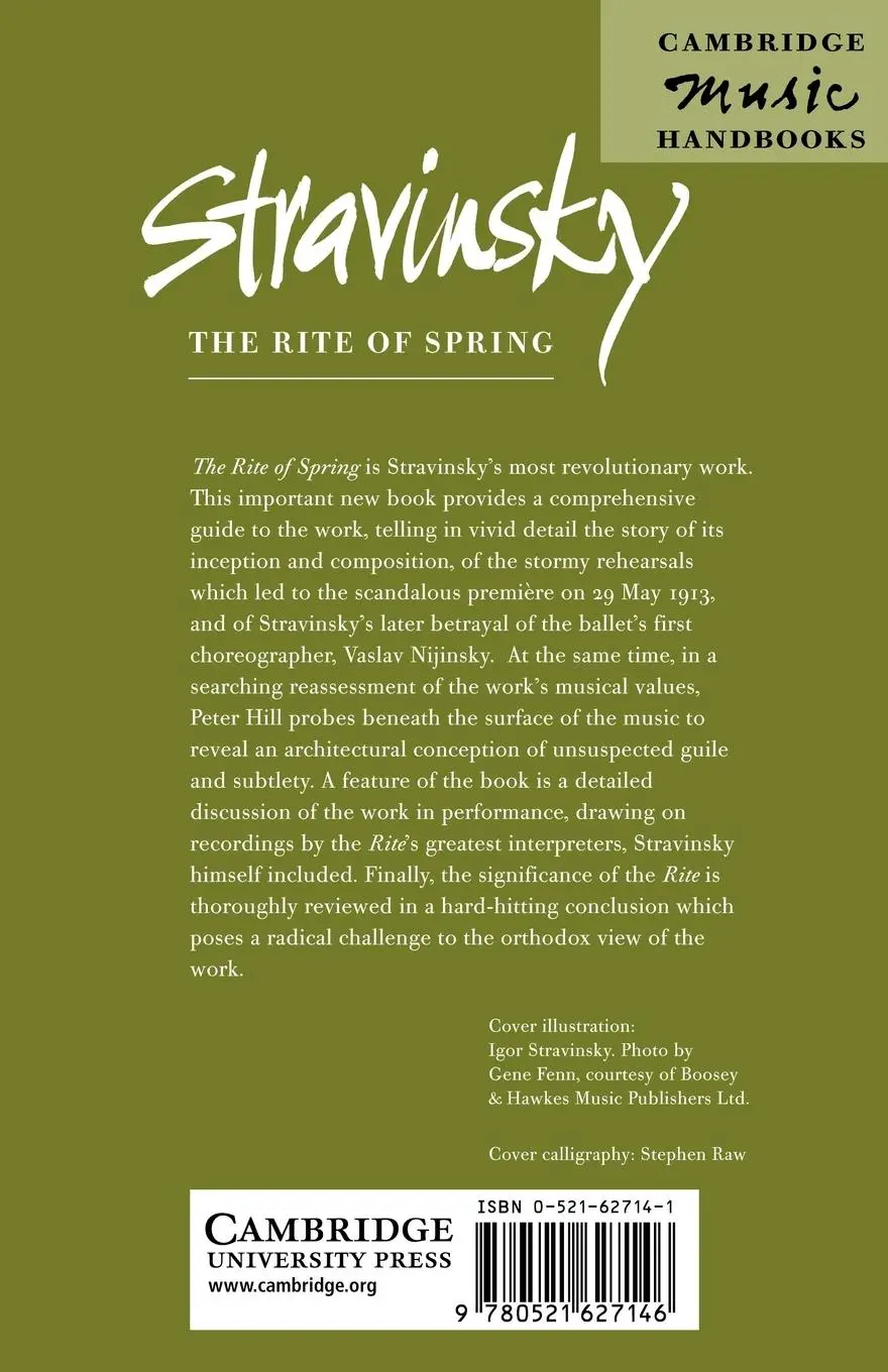 Rückseite: 9780521627146 | Stravinsky | The Rite of Spring | Peter Hill | Taschenbuch | Buch