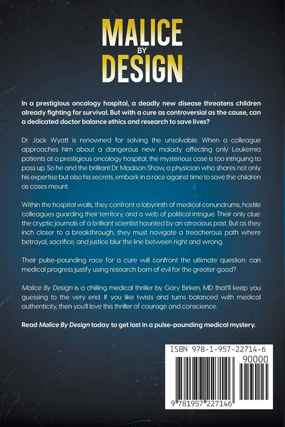 Rückseite: 9781957227146 | Malice By Design | Gary Birken | Taschenbuch | Englisch | 2023