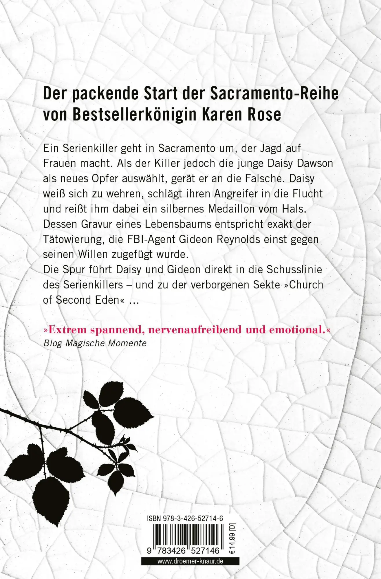 Rückseite: 9783426527146 | Tränennacht | Thriller | Karen Rose | Taschenbuch | 732 S. | Deutsch