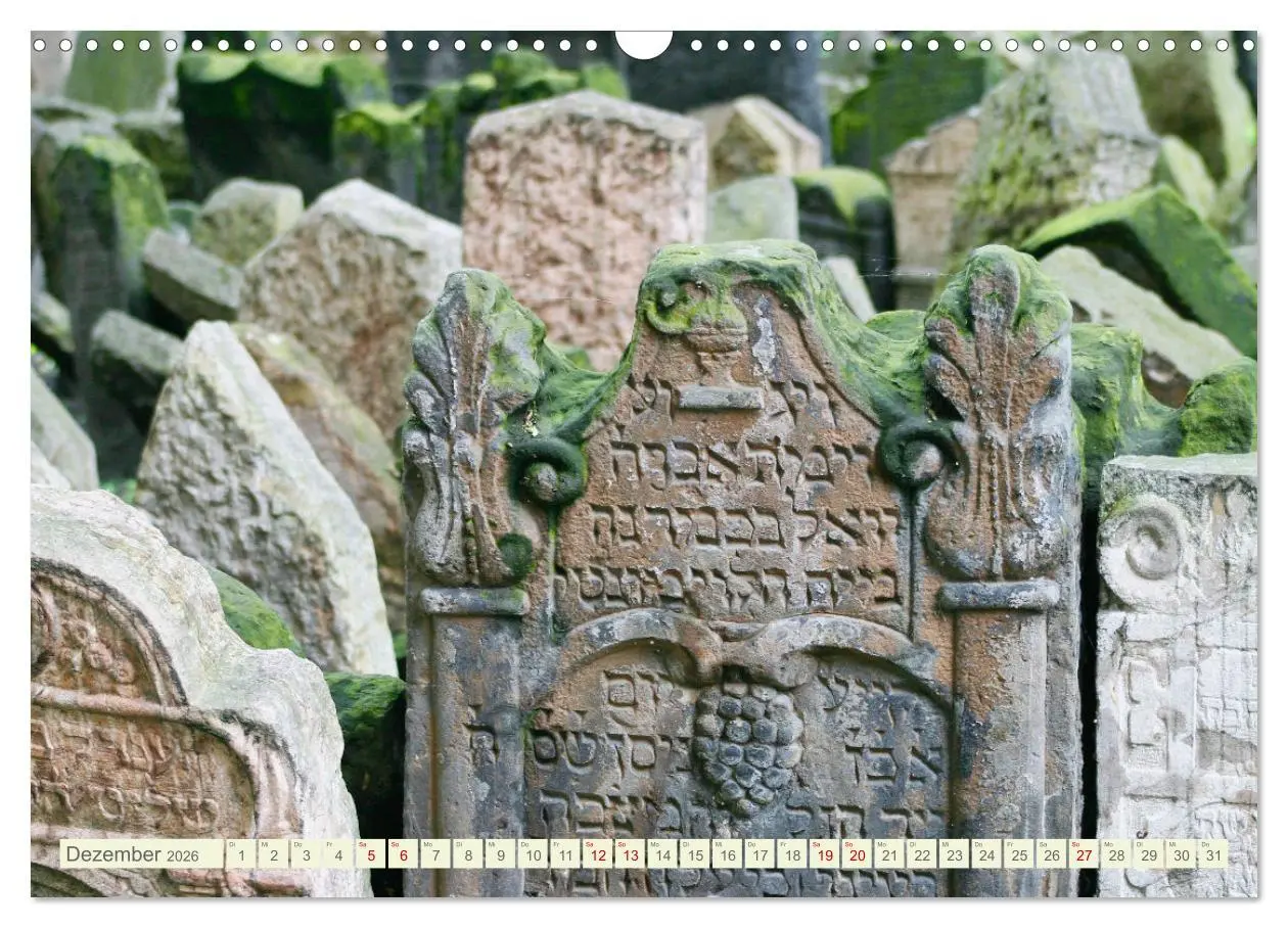 Bild: 9783457527146 | Prag. Jüdischer Friedhof und Synagogen (Wandkalender 2026 DIN A3...