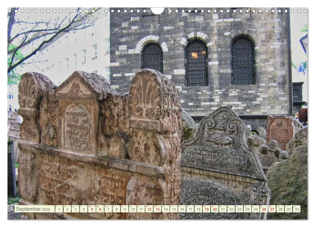 Bild: 9783457527146 | Prag. Jüdischer Friedhof und Synagogen (Wandkalender 2026 DIN A3...
