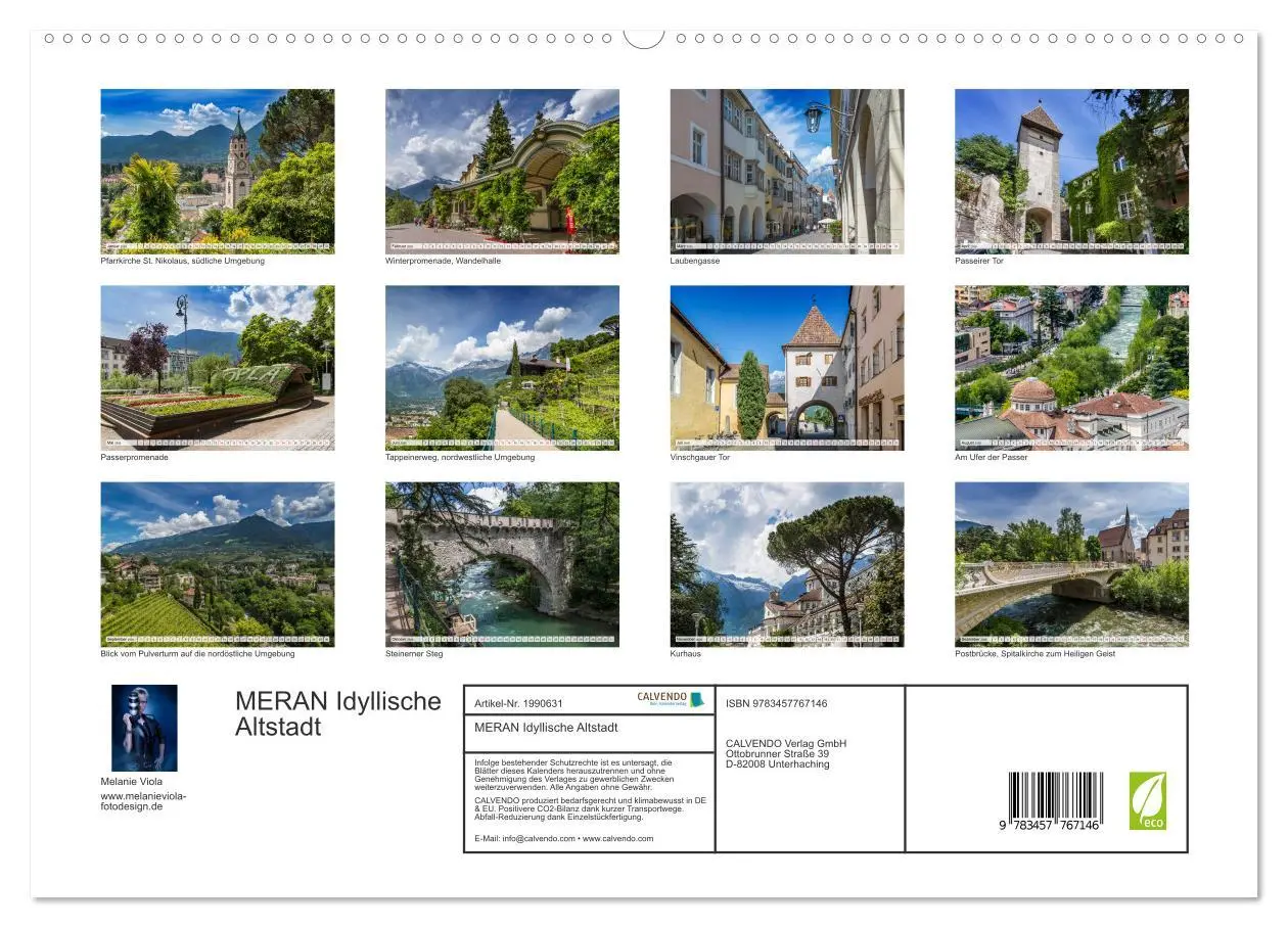 Bild: 9783457767146 | MERAN Idyllische Altstadt (hochwertiger Premium Wandkalender 2026...