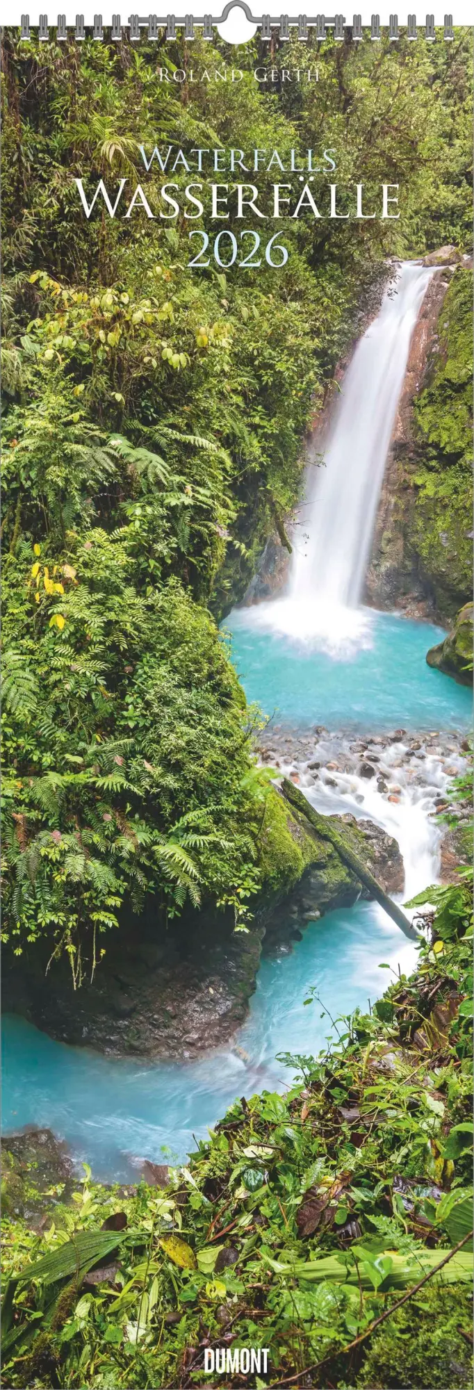 Cover: 4069095007246 | Wasserfälle 2026 - Foto-Kalender - King-Size - 34x98 - Waterfalls -...