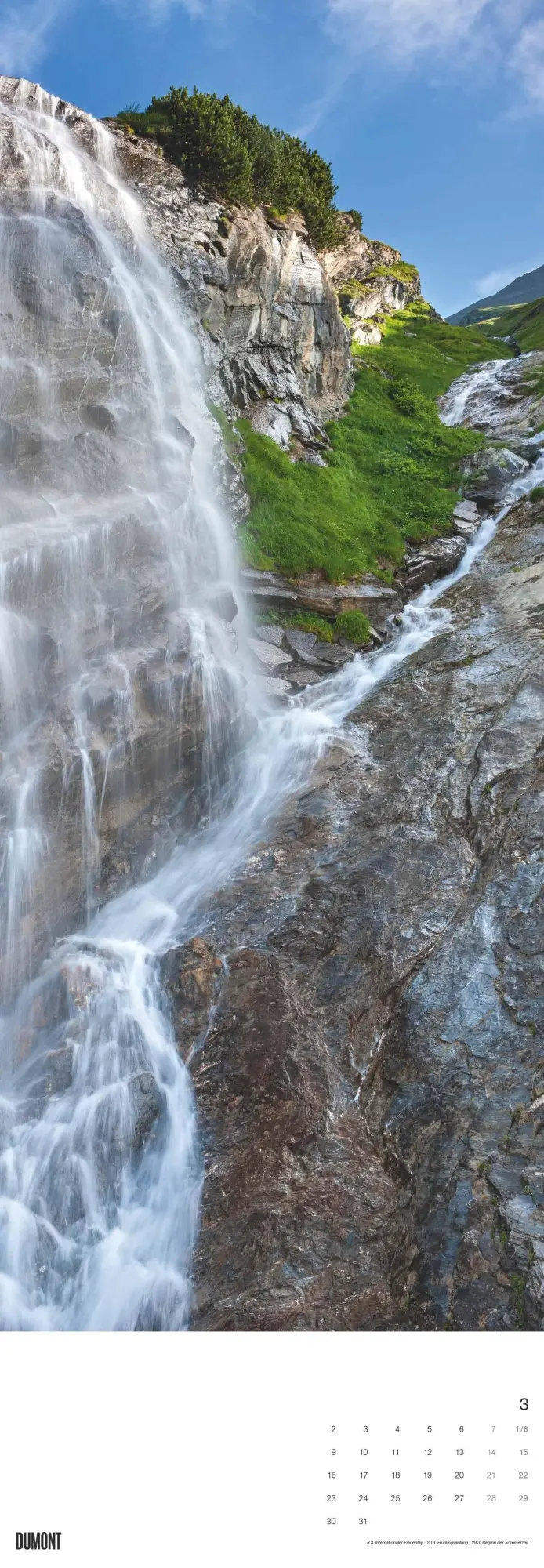 Bild: 4069095007246 | Wasserfälle 2026 - Foto-Kalender - King-Size - 34x98 - Waterfalls -...