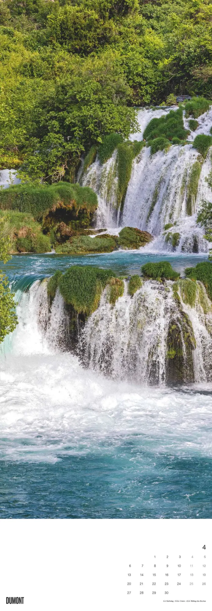 Bild: 4069095007246 | Wasserfälle 2026 - Foto-Kalender - King-Size - 34x98 - Waterfalls -...