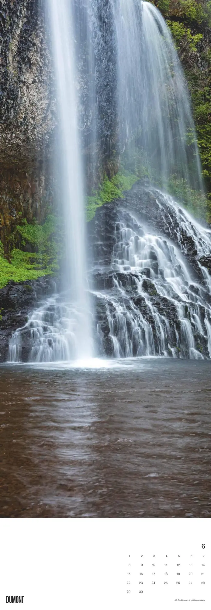 Bild: 4069095007246 | Wasserfälle 2026 - Foto-Kalender - King-Size - 34x98 - Waterfalls -...