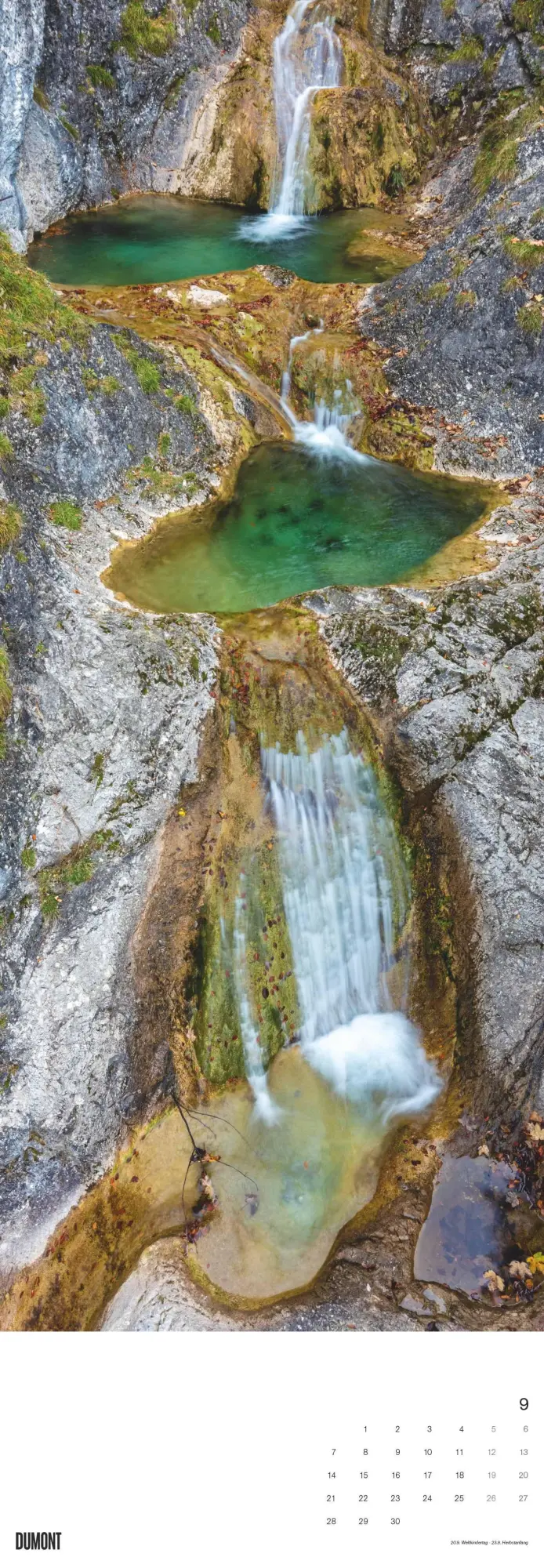 Bild: 4069095007246 | Wasserfälle 2026 - Foto-Kalender - King-Size - 34x98 - Waterfalls -...