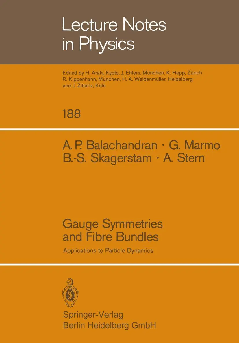 Cover: 9783540127246 | Gauge Symmetries and Fibre Bundles | Applications to Particle Dynamics