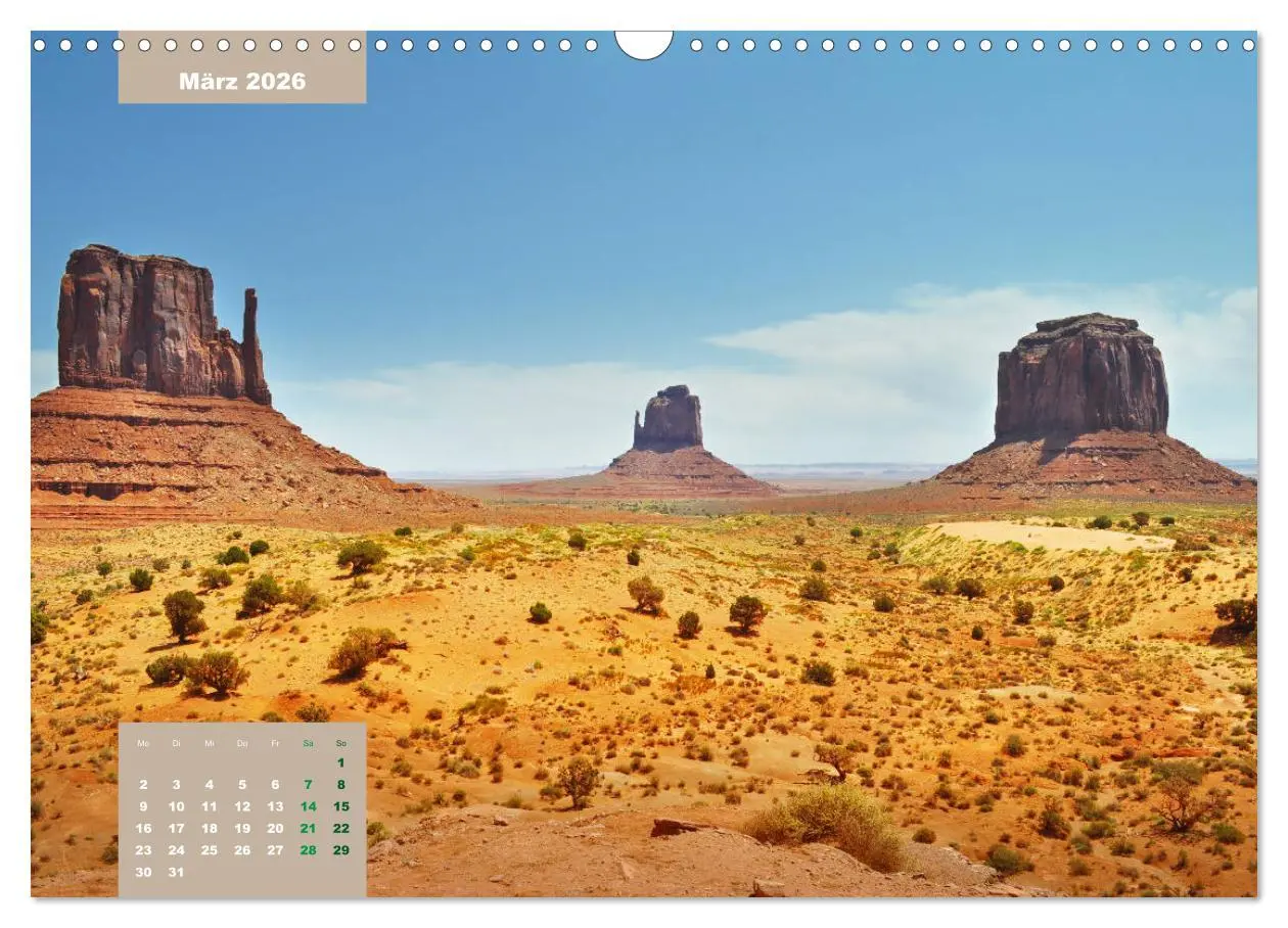 Bild: 9783457677346 | Erlebe mit mir den Westen der USA (Wandkalender 2026 DIN A3 quer),...