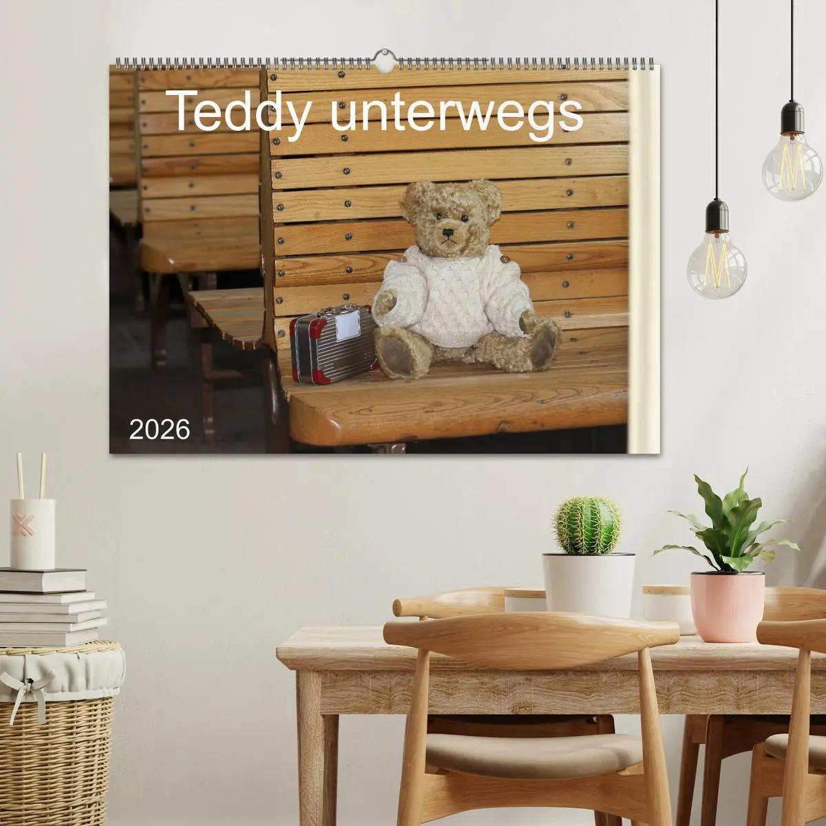 Bild: 9783457987346 | Teddy unterwegs (Wandkalender 2026 DIN A2 quer), CALVENDO...
