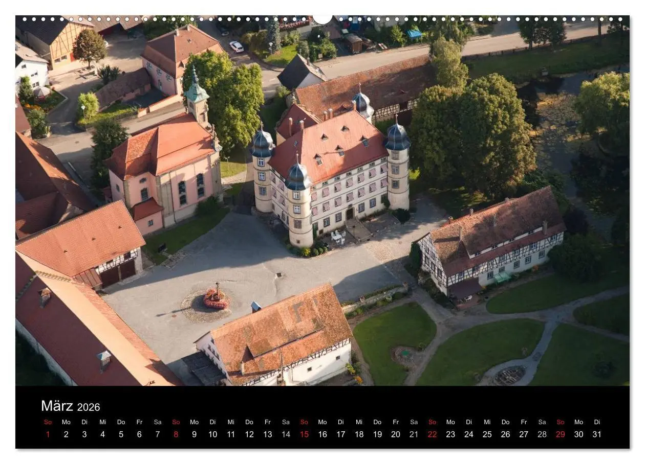 Bild: 9783516077346 | Hohenlohe von oben (hochwertiger Premium Wandkalender 2026 DIN A2...