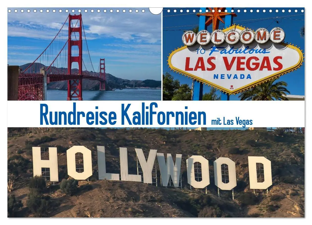 Cover: 9783516147346 | Rundreise Kalifornien mit Las Vegas (Wandkalender 2026 DIN A3...