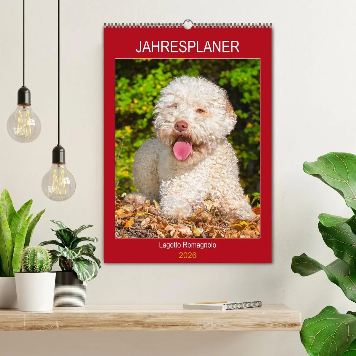 Bild: 9783516387346 | Jahresplaner Lagotto Romagnolo (Wandkalender 2026 DIN A2 hoch),...