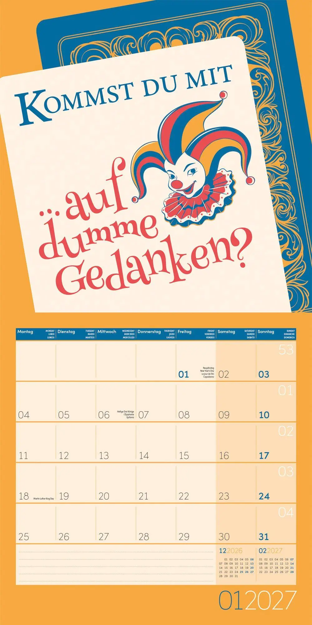 Bild: 9783838447346 | Einspruch Kalender 2027 - 30x30 - Art12 | Ackermann Kunstverlag GmbH