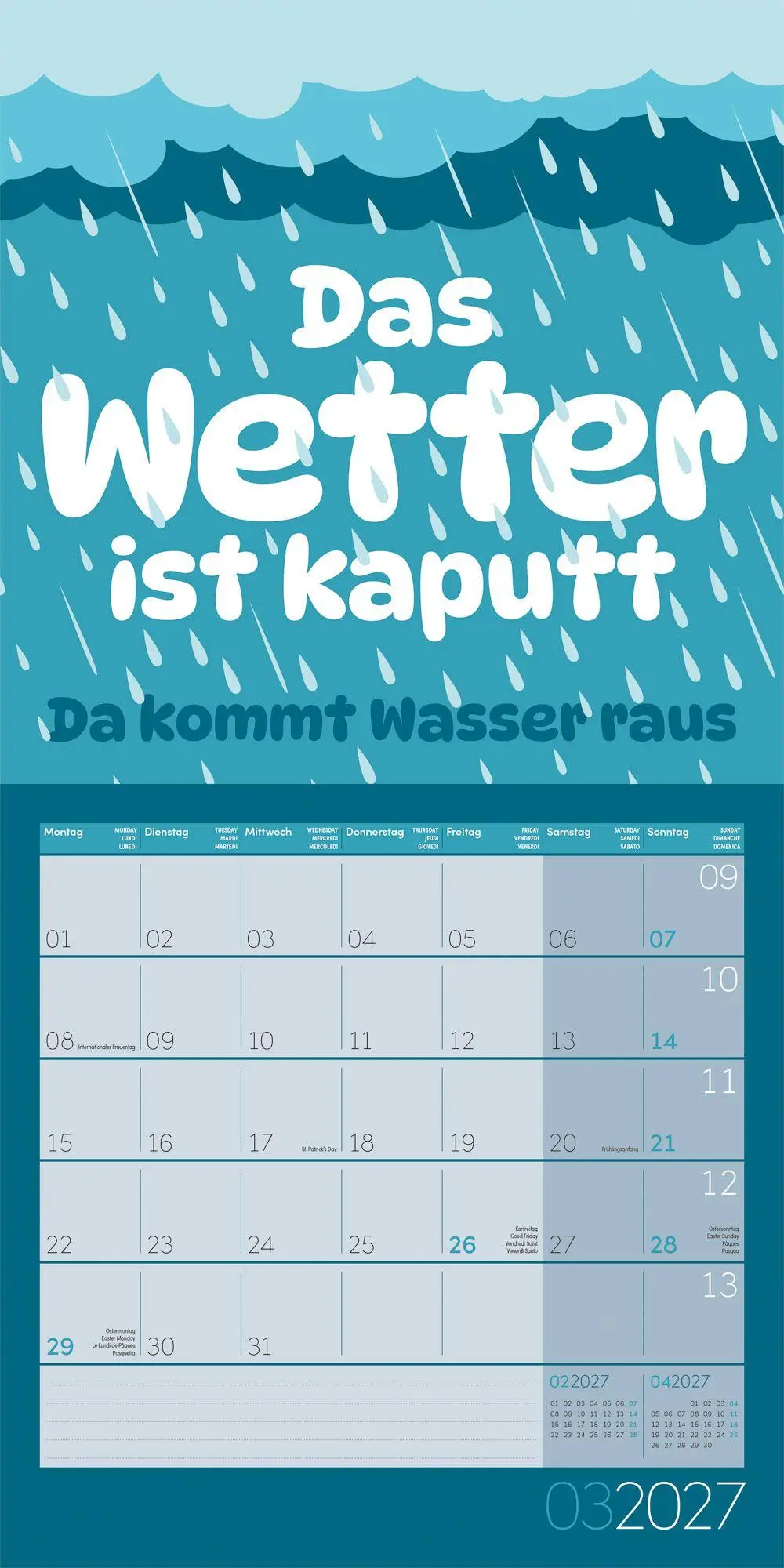 Bild: 9783838447346 | Einspruch Kalender 2027 - 30x30 - Art12 | Ackermann Kunstverlag GmbH