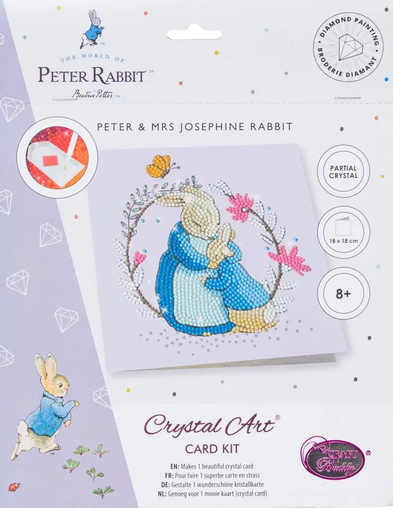 Cover: 5055865497446 | Craft Buddy CCK-PRBT05 - Crystal Art Cards, Peter Rabbit, Peter &amp;...