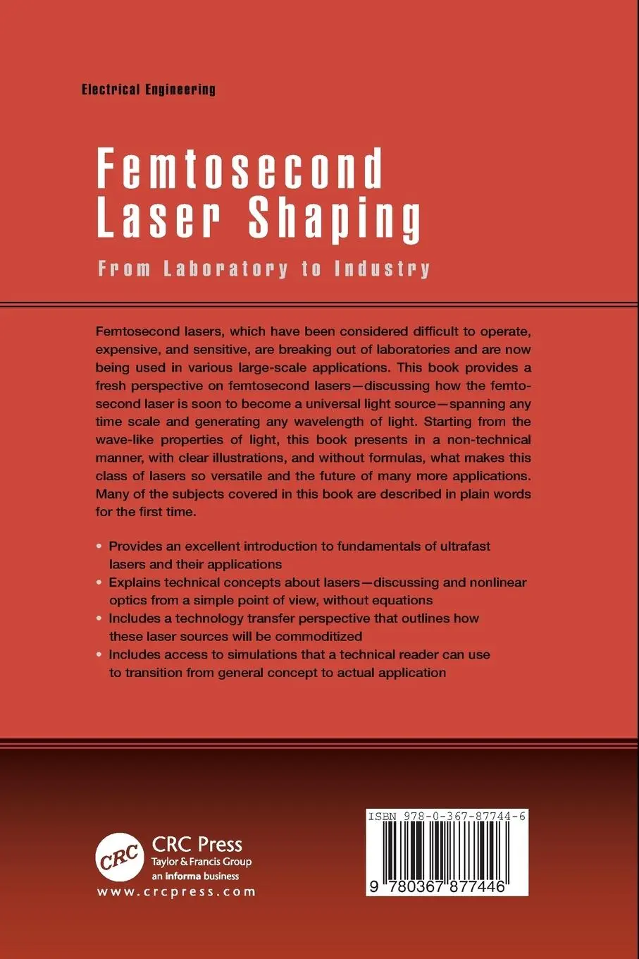 Rückseite: 9780367877446 | Femtosecond Laser Shaping | From Laboratory to Industry | Dantus