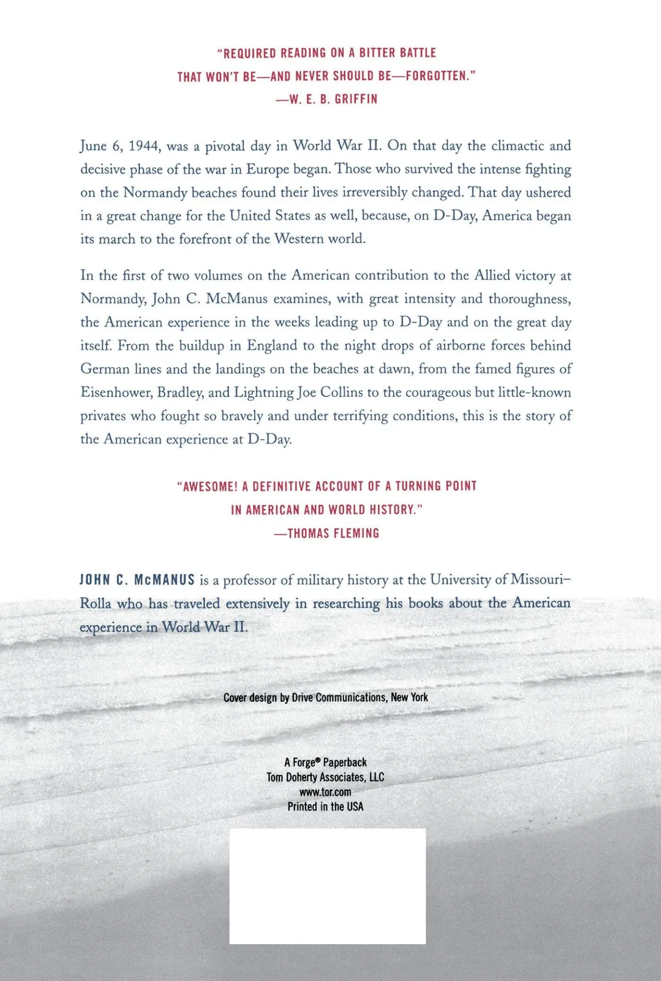 Rückseite: 9780765307446 | The Americans at D-Day | John C. Mcmanus | Taschenbuch | Englisch