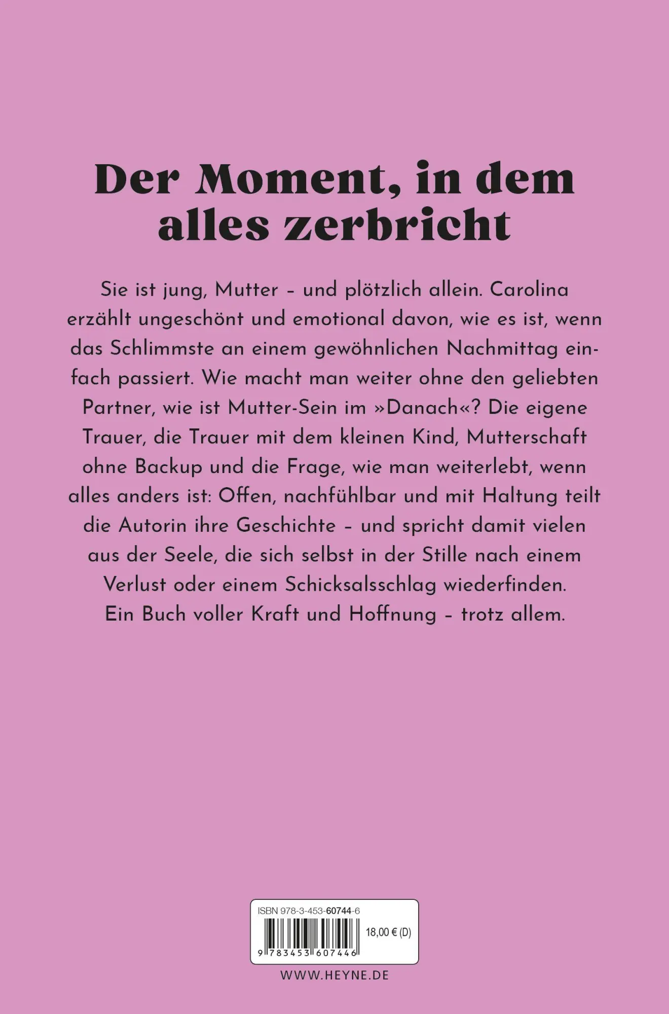 Bild: 9783453607446 | Jung, Mama, Witwe | Carolina Baldin | Taschenbuch | 224 S. | Deutsch