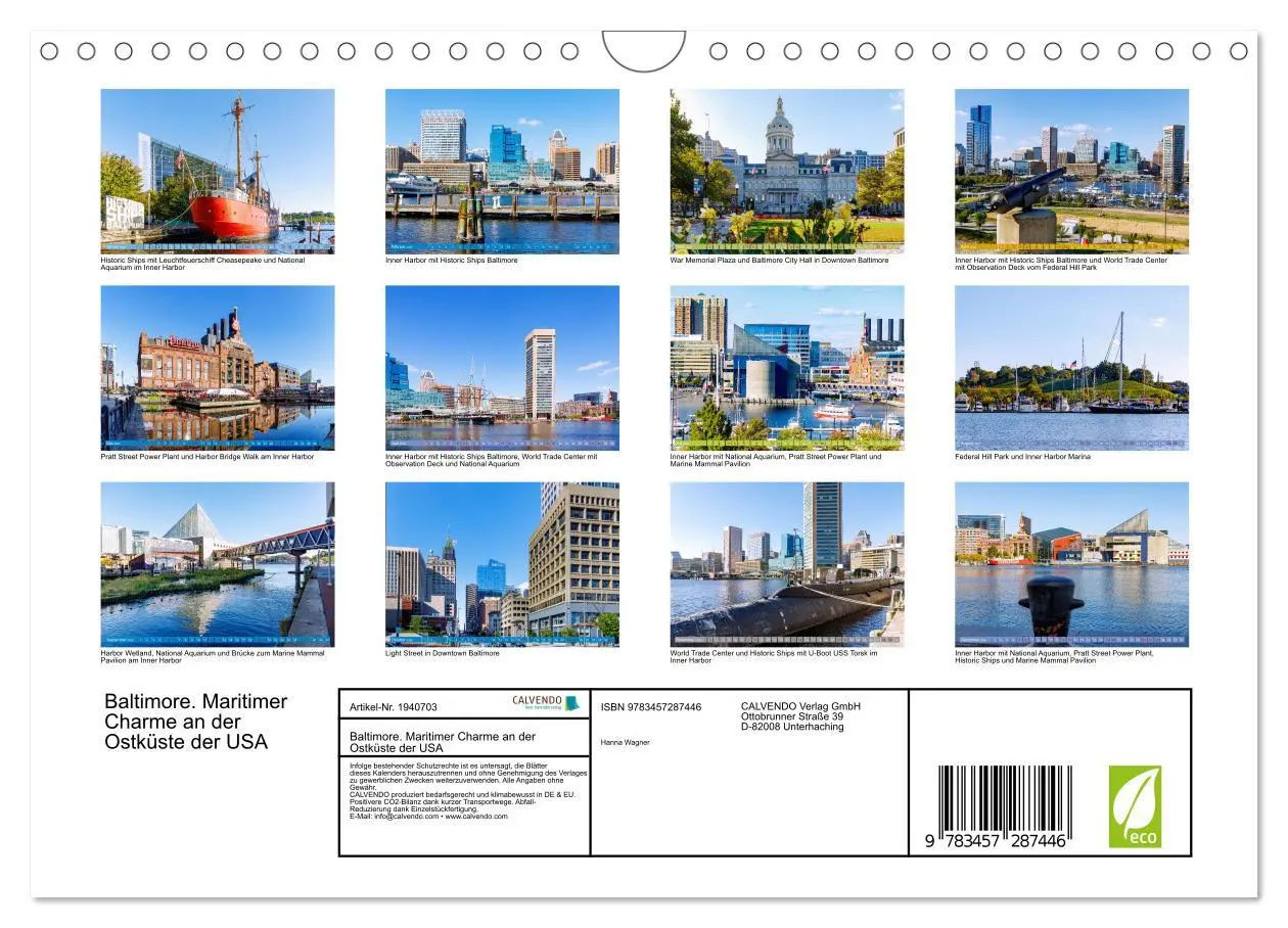 Bild: 9783457287446 | Baltimore. Maritimer Charme an der Ostküste der USA (Wandkalender...